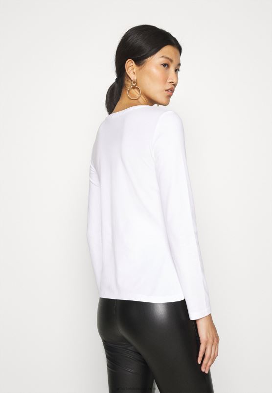 Z62T543 Women Anna Field 3 Pack Long Sleeved Top Black/White/Mottled Light Grey - Image 3