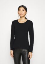 Z62T543 Women Anna Field 3 Pack Long Sleeved Top Black/White/Mottled Light Grey - Image 4