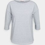 Z62T544 Women Anna Field Long Sleeved Top Mottled Grey