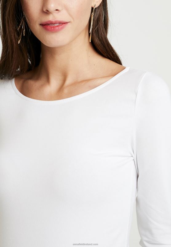 Z62T550 Women Anna Field 2 Pack Long Sleeved Top Black/White - Image 5