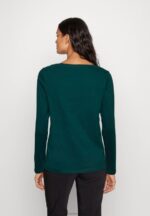 Z62T556 Women Anna Field Long Sleeved Top Dark Green - Image 3