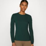 Z62T559 Women Anna Field Long Sleeved Top Dark Green
