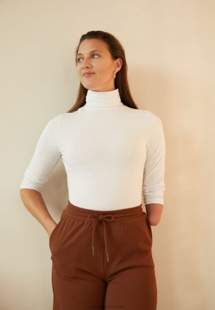 Z62T560 Women Anna Field Long Sleeved Top White