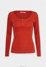 Z62T563 Women Anna Field Long Sleeved Top Brown - Image 4