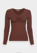 Z62T565 Women Anna Field Long Sleeved Top Brown