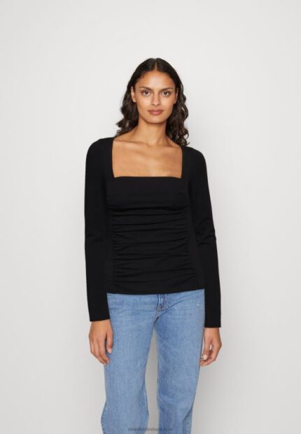 Z62T568 Women Anna Field Long Sleeved Top Black