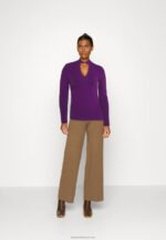 Z62T569 Women Anna Field Long Sleeved Top Purple - Image 2