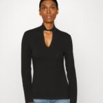 Z62T573 Women Anna Field Long Sleeved Top Black