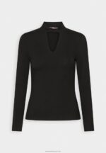 Z62T573 Women Anna Field Long Sleeved Top Black - Image 4