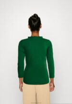 Z62T576 Women Anna Field Long Sleeved Top Dark Green - Image 3