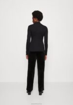 Z62T578 Women Anna Field Long Sleeved Top Black - Image 3