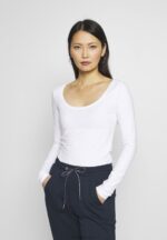Z62T581 Women Anna Field Long Sleeved Top White