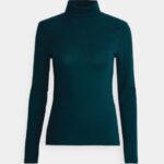 Z62T596 Women Anna Field Long Sleeved Top Dark Green