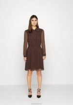 Z62T5 Women Anna Field Day Dress Black/Brown - Image 2