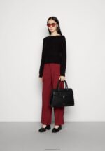 Z62T606 Women Anna Field Trousers Bordeaux - Image 2