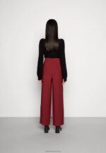 Z62T606 Women Anna Field Trousers Bordeaux - Image 3