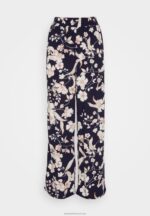 Z62T619 Women Anna Field Trousers Black/Off White/Multi Coloured - Image 5