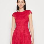 Z62T61 Women Anna Field Cocktail Dress Party Dress Berry