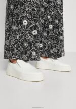 Z62T624 Women Anna Field Trousers Black/White - Image 6