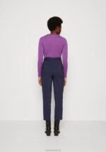 Z62T629 Women Anna Field Trousers Dark Blue - Image 3