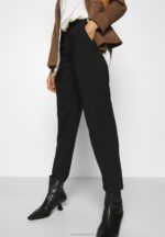 Z62T632 Women Anna Field Basic Bussiness Pants Trousers Black - Image 4