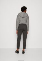 Z62T634 Women Anna Field Trousers Mottled Dark Grey - Image 3
