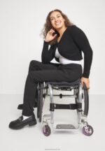 Z62T642 Women Anna Field Trousers Black - Image 7