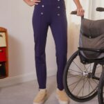 Z62T643 Women Anna Field Trousers Dark Blue