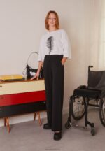 Z62T648 Women Anna Field Trousers Black - Image 6
