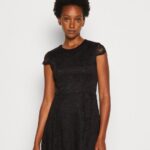 Z62T64 Women Anna Field Cocktail Dress Party Dress Black
