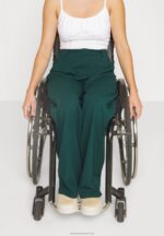 Z62T650 Women Anna Field Trousers Dark Green - Image 4