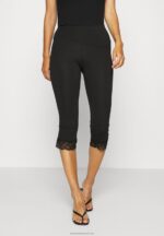 Z62T653 Women Anna Field 2 Pack Leggings Trousers Dark Blue/Black - Image 2