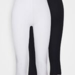Z62T661 Women Anna Field 2 Pack Leggings Trousers Black/White