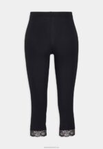 Z62T661 Women Anna Field 2 Pack Leggings Trousers Black/White - Image 3