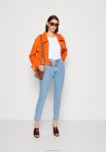 Z62T663 Women Anna Field Slim Fit Jeans Light Blue Denim - Image 2