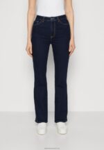 Z62T666 Women Anna Field Flared Jeans Dark Blue