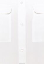 Z62T671 Women Anna Field Basic Blouse With Front Pockets Button-Down Blouse Offwhite - Image 7
