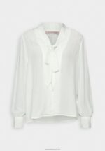 Z62T673 Women Anna Field Button-Down Blouse Off White - Image 4