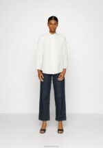 Z62T677 Women Anna Field Button-Down Blouse Off-White - Image 2