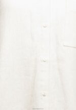 Z62T680 Women Anna Field Linen-Mix Button Down Blouse Button-Down Blouse Beige - Image 5