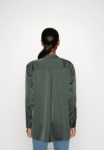 Z62T681 Women Anna Field Button-Down Blouse Olive - Image 3