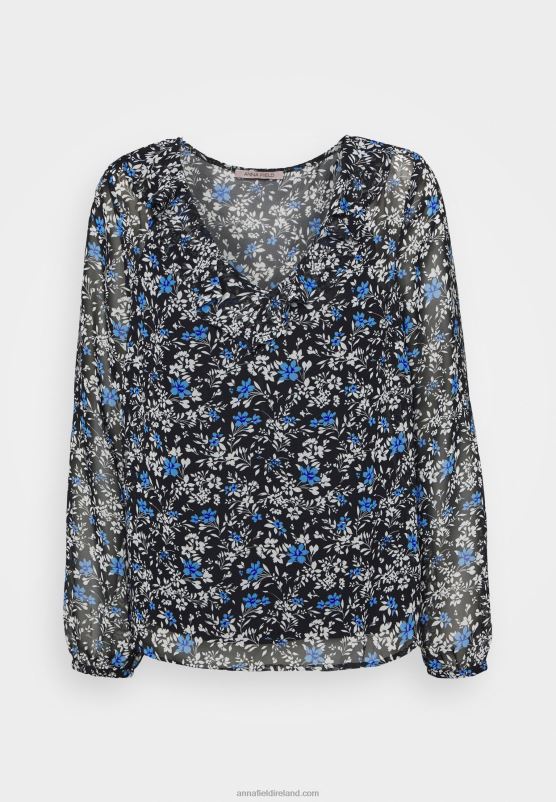 Z62T698 Women Anna Field Blouse Black/Multicolor - Image 1