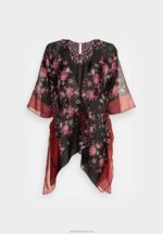 Z62T709 Women Anna Field Summer Jacket Black/Blue/Red - Image 4