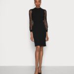 Z62T70 Women Anna Field Cocktail Dress Party Dress Black