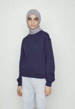 Z62T757 Women Anna Field Sweatshirt Dark Blue - Image 3