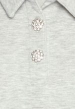 Z62T762 Women Anna Field Sweatshirt Mottled Light Grey - Image 3