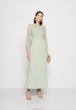 Z62T76 Women Anna Field Jersey Dress Light Green - Image 2