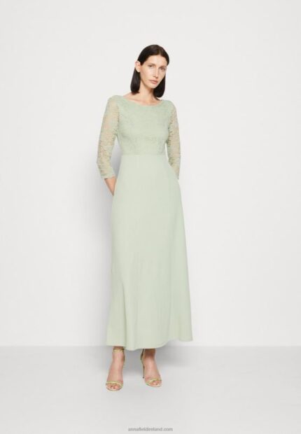 Z62T76 Women Anna Field Jersey Dress Light Green