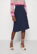 Z62T774 Women Anna Field Plisse A-Line Mini Skirt A-Line Skirt Maritime Blue