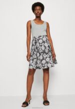 Z62T777 Women Anna Field Pleated Skirt Black/White - Image 4
